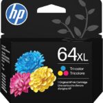 HP 64XL Tri-Color High-Yield Ink Cartridge Printers | Works with Printer Series: Envy Inspire 7950e; Envy Photo 6200, 7100, 7800; Tango | Eligible for Instant Ink | N9J91AN