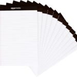 Amazon Basics Wide Ruled Lined Writing Note Pads for Office Supplies, 8.5