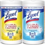Lysol Disinfecting Wipes, Cleaner, Lemon + Mango + Linen, 80 ct. (4 Pack)
